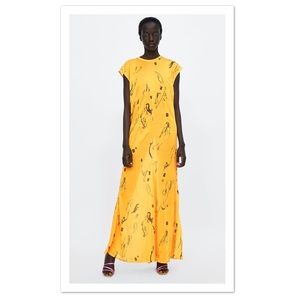 Zara Long Printed Dress - NWT